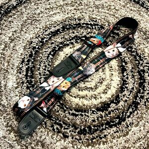 Buckle Down guitar strap, cats